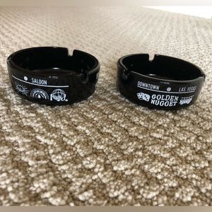 Vintage Golden Nugget Las Vegas Glass Ashtrays